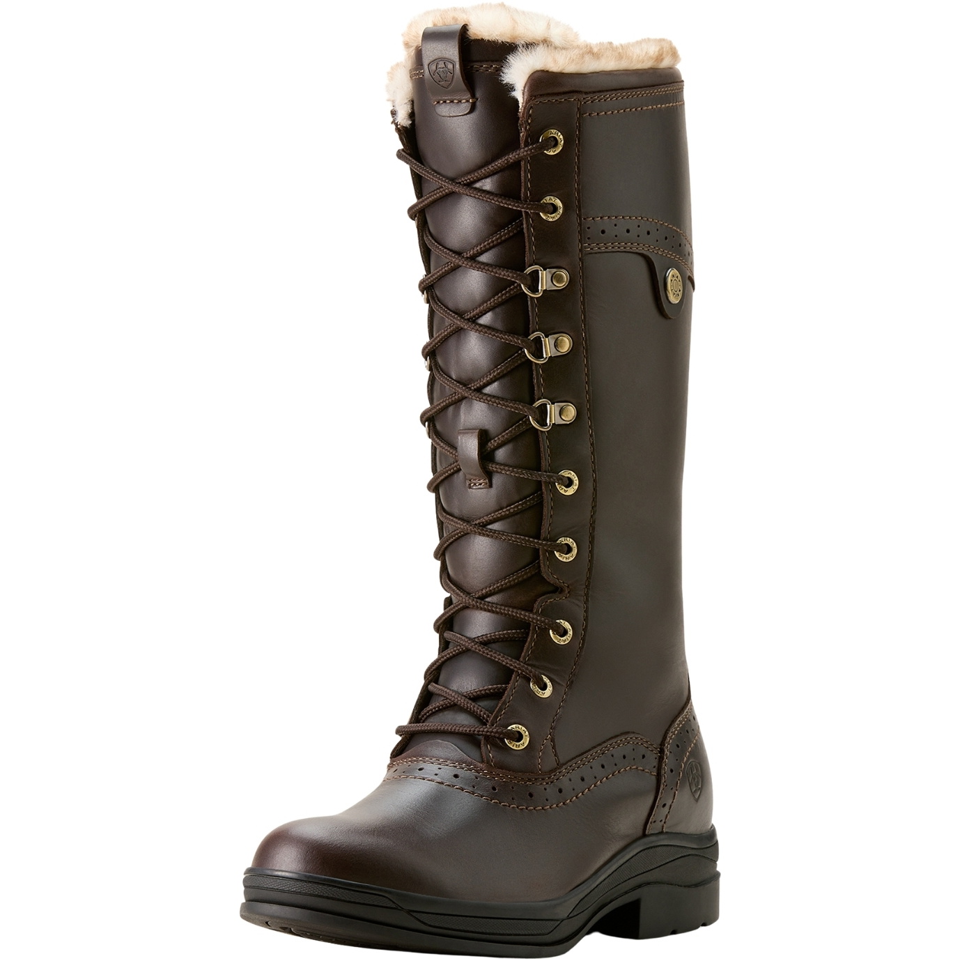Ariat Womens Wythburn II Sherpa Waterproof Tall Country Boots 10053840 - Dark Mocha